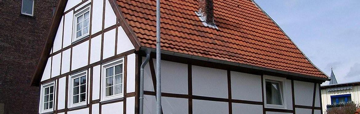 Denkmalgeschütztes Fachwerkhaus Soest |  Fachwerksanierung der Außenfassaden